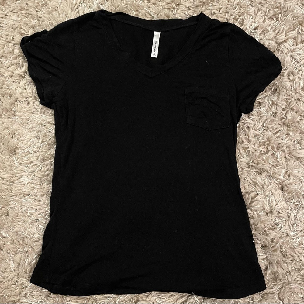 Sugar Rain Black Short Sleeve Top | Size: M (Juniors)